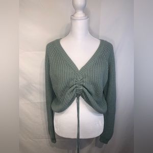 Crop rouge front top